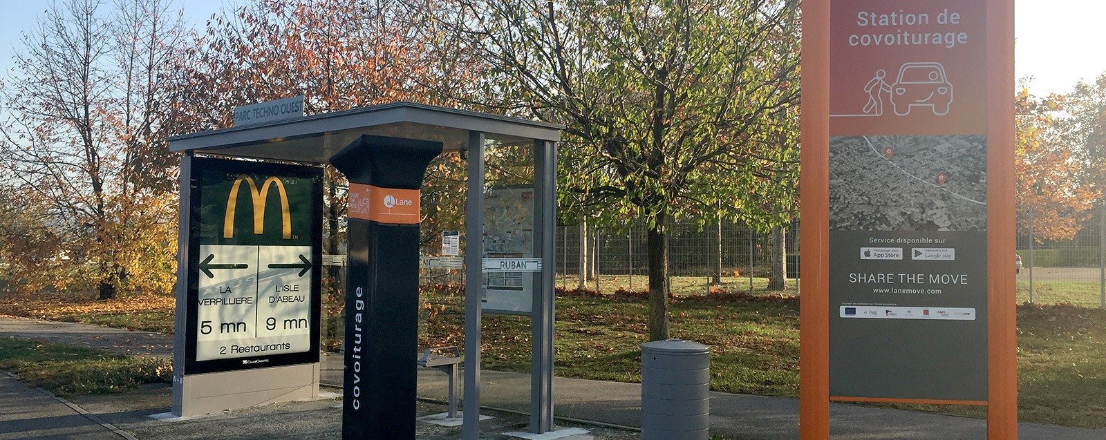 Station de covoiturage LANE à Villefontaine, Parc Techno Ouest
