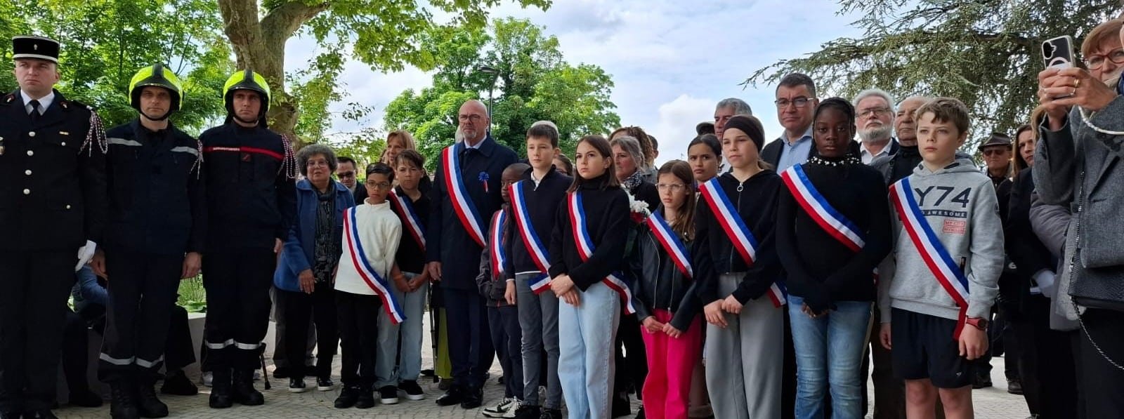 Le CME lors de la cérémonie du 8 mai