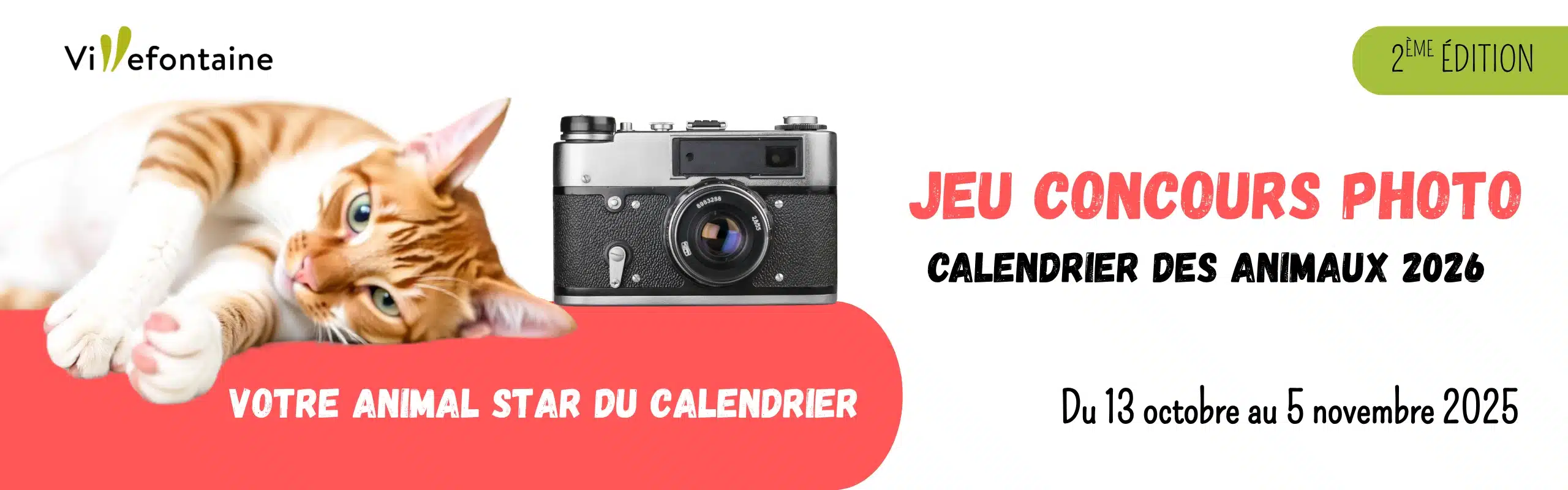 JEU CONCOURS - Calendrier des animaux 2026